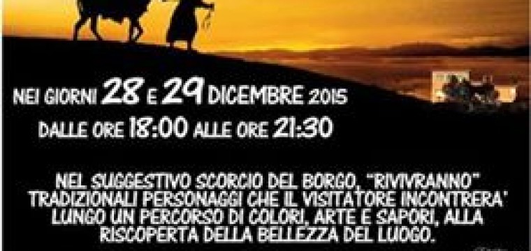 Presepe vivente nella Parrocchia di San Giulio I Papa, Terzo Cavone – 2015