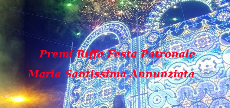 Premi Riffa Festa Patronale 2018