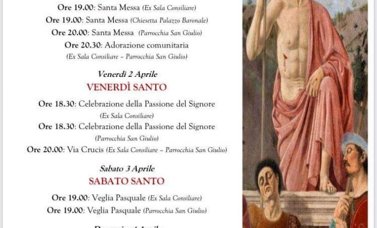 Programma Settimana Santa